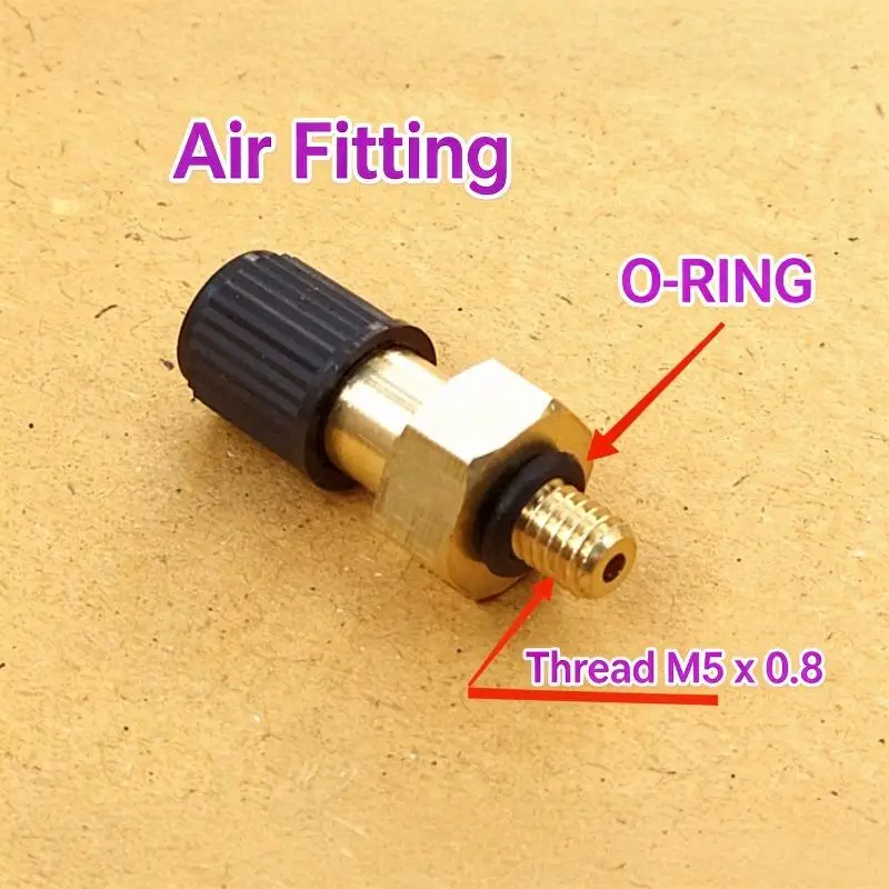 High Temperature Resistant Air Valve M5x0.8 Thread for Hitachi Water Pump Nitrogen Tanks for Industrial Production Use