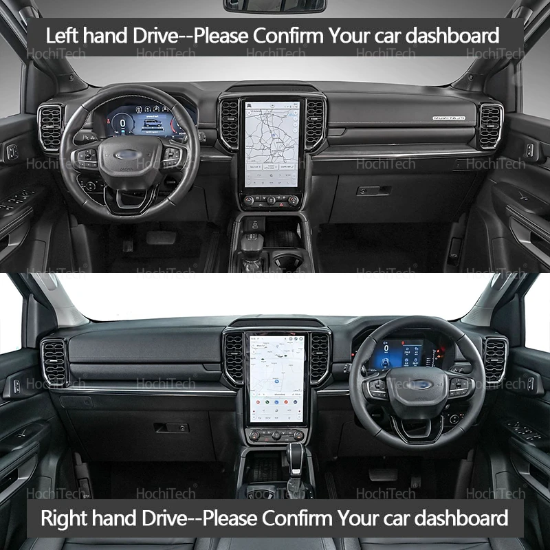 Car Suede Leather Dashboard Cover Dash Mat Carpet Cape Cushion Dashmat Pad for Ford Everest Ranger Wildtrak Raptor T9 2022-2025