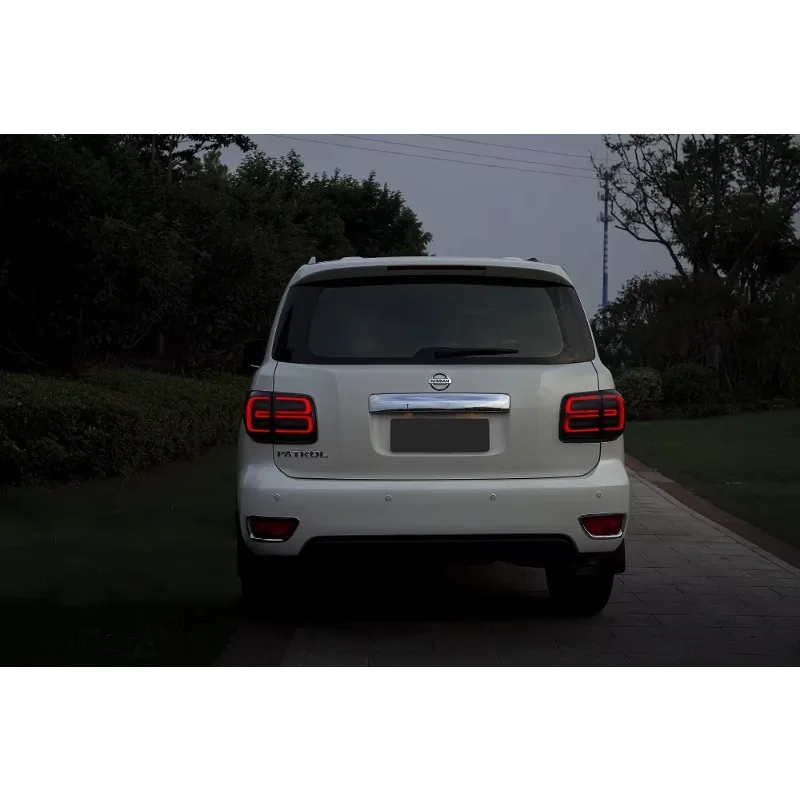 اكسسوارات السيارات قطع غيار السيارات تعديل سيارة لمبة خلفية LED أضواء خلفية مصباح لنيسان باترول 2016 - 2019 #6