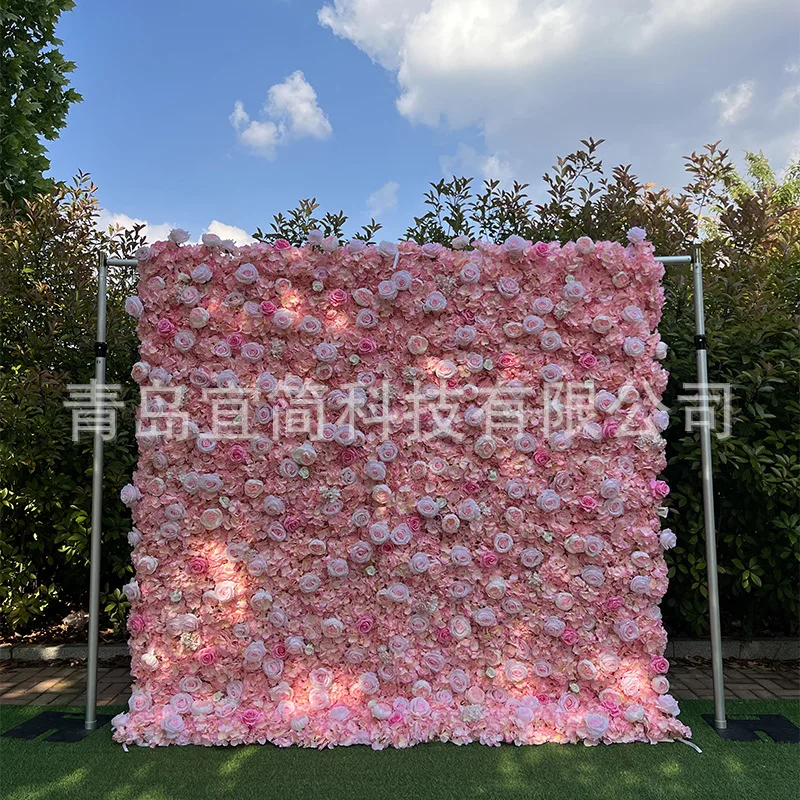 Cloth Bottom Flower Wall Activity Set Wedding Background Wall Foreign Trade For High Simulation Wedding Romantic Flower
