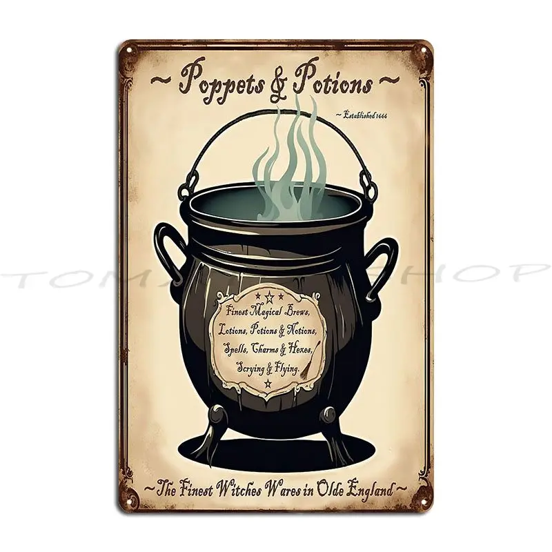 Witchs Brew Kitchen Decor Wicked Witch Of The Kitchen Metal Plaque Bar Custom Living Room Create Customized  Tin Sign Poster