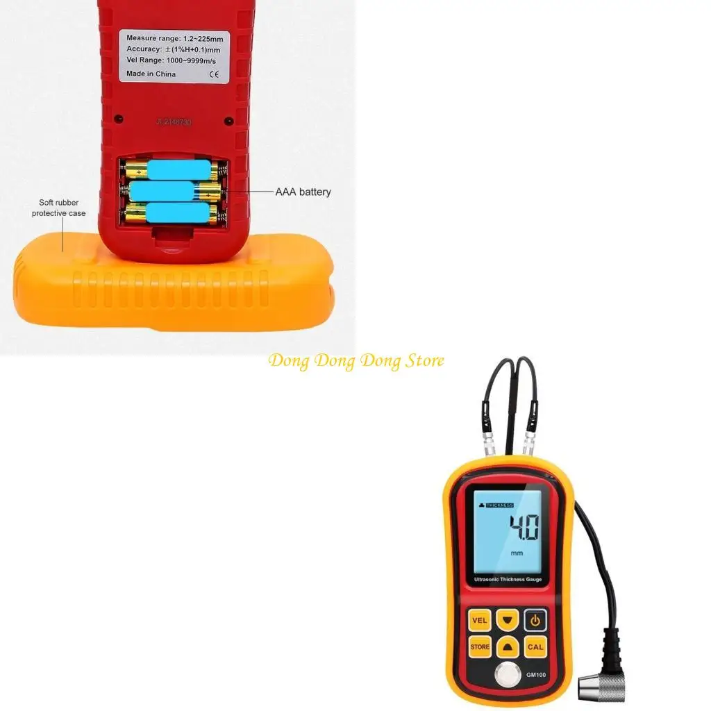 

4XBA Easy To Use Ultrasonic Thickness Tester Probe 0.01mm Resolution For Engineers