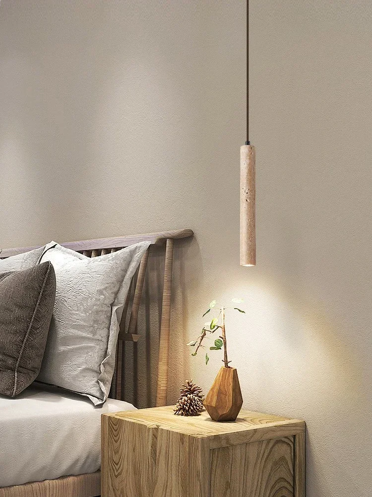 

Slim Led Pendant Lamp Cave Stone Suspension Ceiling Light Hanging for Bedroom Bedside Dining Room Kitchen Island