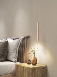 Slim Led Pendant Lamp Cave Stone Suspension Ceiling Light Hanging for Bedroom Bedside Dining Room Kitchen Island