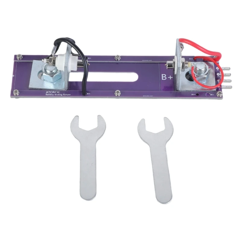 

Q2Q4 Current Voltage Meter Detection Box Battery Holder 20A 4 Wire Battery Test Stand Battery Capacity Tester Fixture Seats