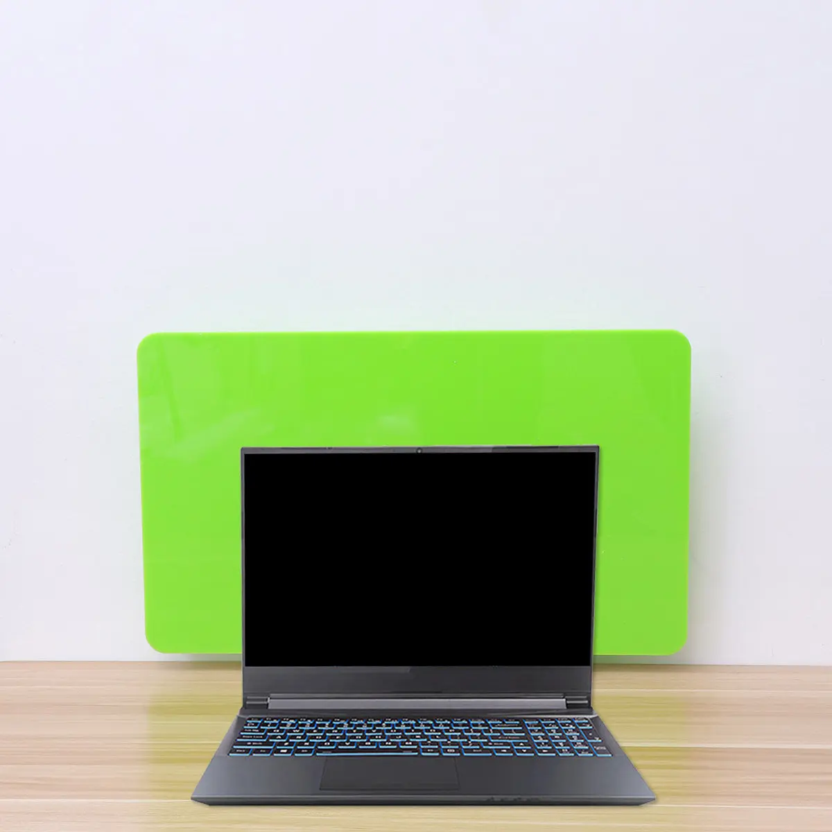 

Desk Divider Acrylic Office Desktop Baffle Table Separator Partition Board Clamp 50x30cm Green Private Workstation Screen