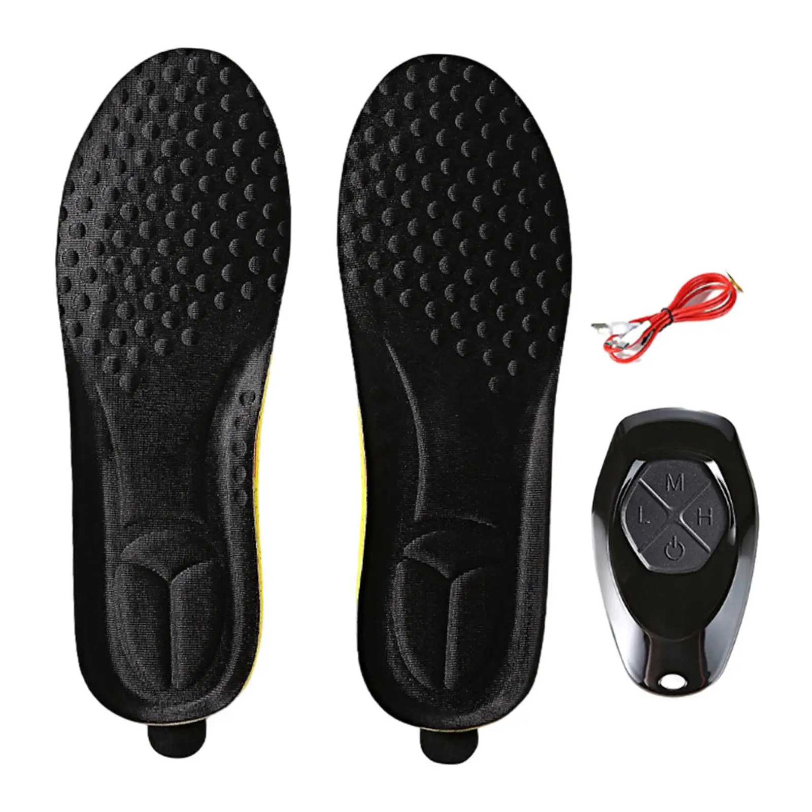 Rechargeable Electric Insoles Heat Thermal Foot Warmers for Men Women Winter Boots Remote Control Adjustable Temperature EVA