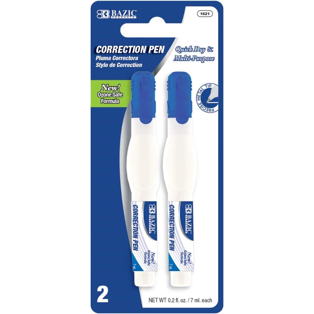 

Корректирующая ручка, точный аппликатор с металлическим наконечником, жидкость для коррекции тонких точек, жидкость White Out (2 шт.), 144 упаковки