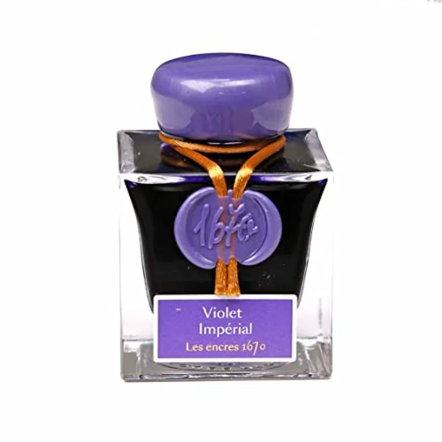 

Чернила Herbin Hbj15076 Anniversary Ink 1670, 50 мл (1.7 жидких унций) [с мелкими золотыми частицами] для перьевых, стеклянных и погружных ручек, фиолетовые