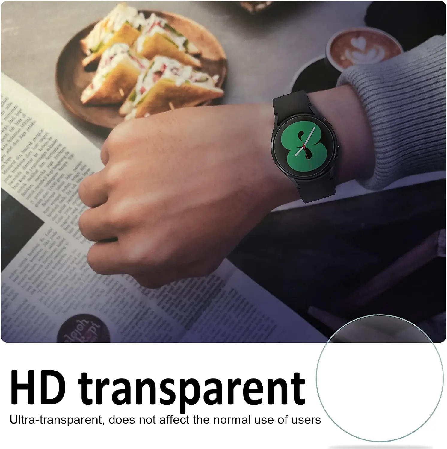 ساعة سامسونج عالية الدقة من الزجاج 4 5 40 41 41 Galaxy مضادة للخدش لساعة سامسونج غالاكسي 5 برو 45