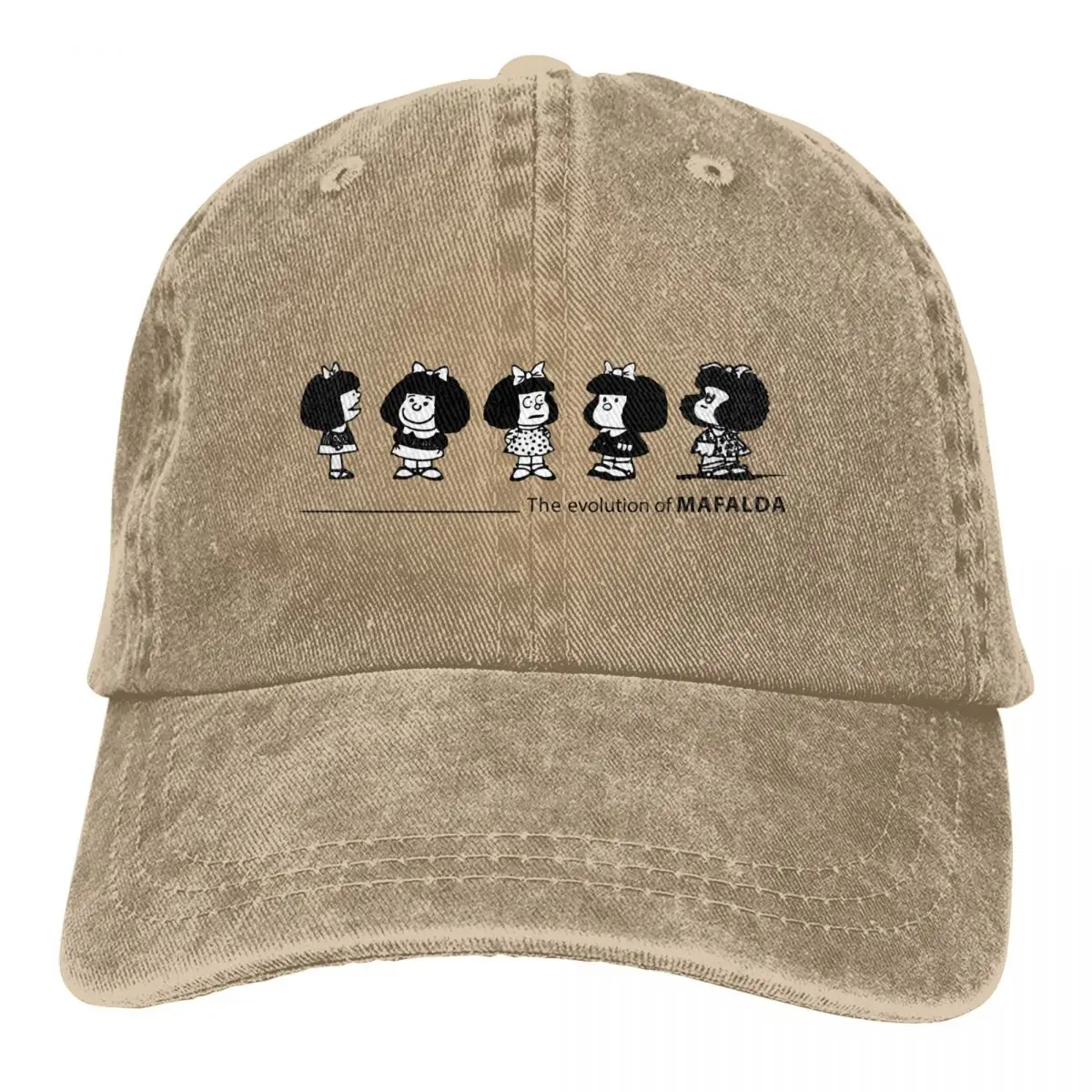 The Evolution Mafalda Retro Baseball Hat Cotton Sun Protaction Caps Unisex Casual Golf Hats