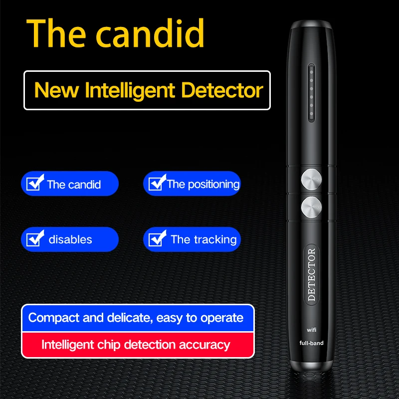 Portable Anti Candid Hidden Camera Detector Pen Wifi RF Signal Eavesdropping Pinhole Audio Wireless Bug GSM GPS Device Finder