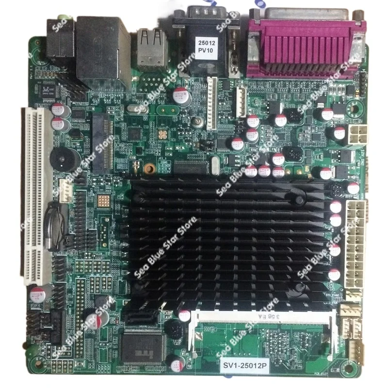 Industrial  board SV1-25012P 17 * 17 cash register main board supports ATX and 12V power supply,  disassembly of the main board
