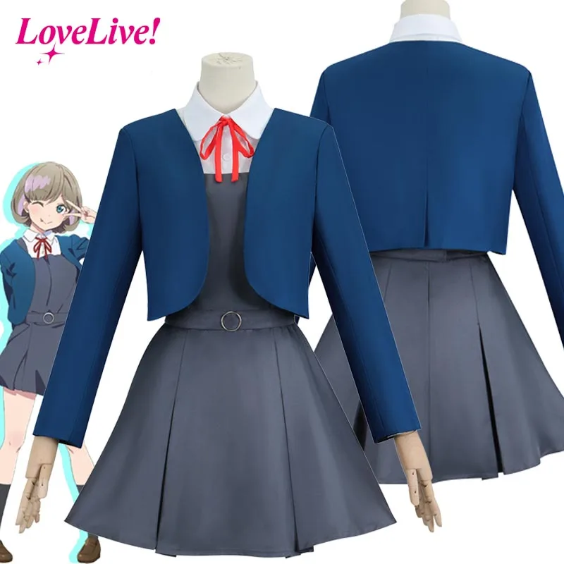 Liella Tang Keke Shibuya Kanon Cosplay Costume Anime LoveLive Superstar JK School Uniform Halloween Party Suits for Girls Women