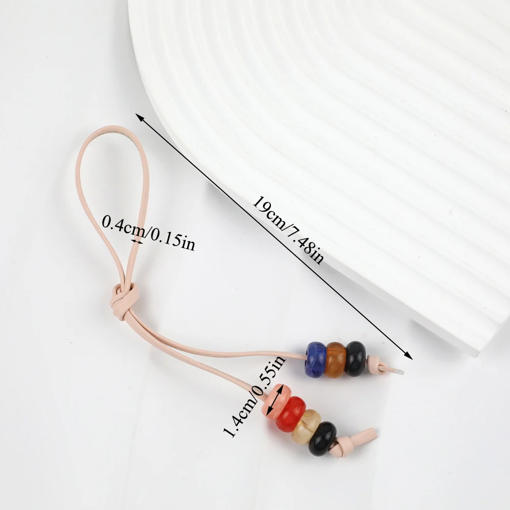 15/31Cm Beaded Chain Strap For Handbag Purse Replacement Resin Beads Bag Extension Chain Fashion Decoration Bag Accessories