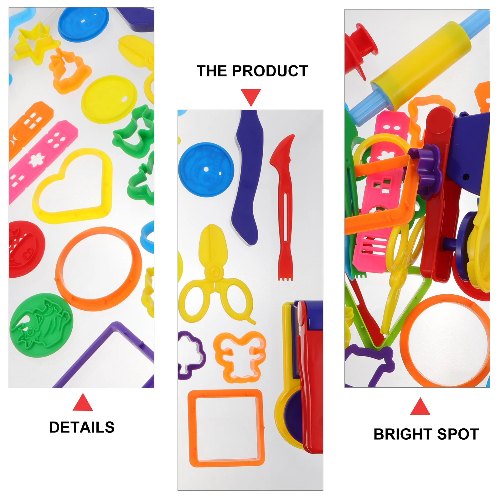 32 stuks kleur klei gereedschap kinderen educatieve doe-het-zelf mallen set voor creatieve kunst ambachtelijke projecten leuk leeractiviteit cadeau voor kinderen