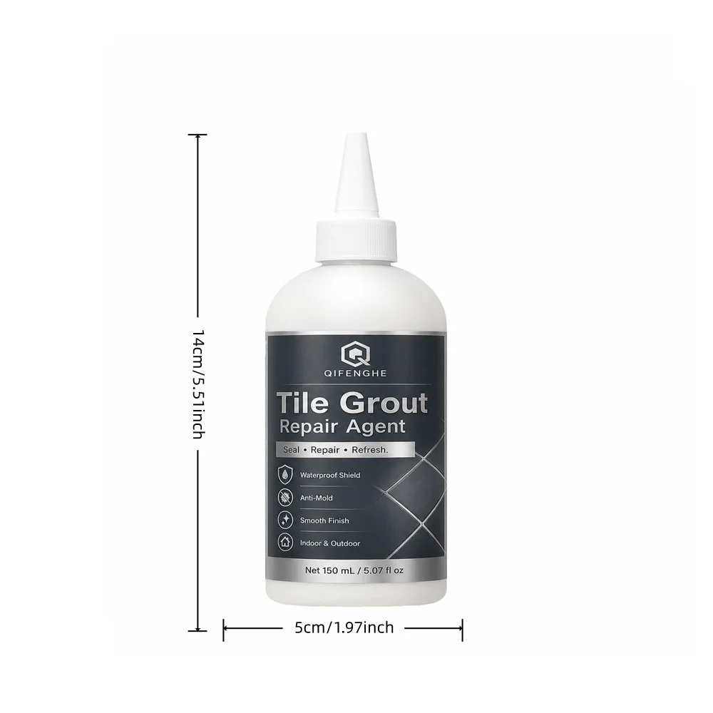 Tile Grout Renew Pen 150ml Waterproof Anti Mold Gap Filler Repair Sealant for Kitchen Bathroom Shower Floor Wall Ceramic Tiles