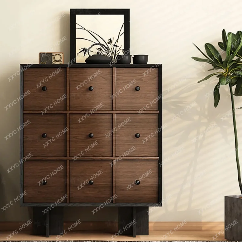 

XX Jiudou antique storage bedroom bedside cabinet customization