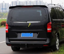 ABS Chrome 1pc Rear Trunk Door Lid Cover Trims For Mercedes-Benz Vito V260 V250 2016 2017 2018 2019 2020 2021 2022