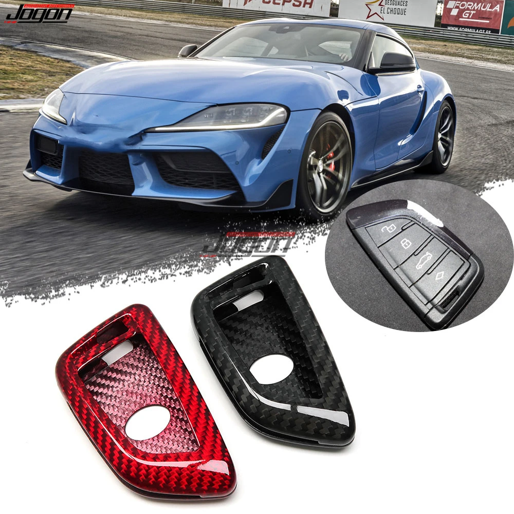 

Jogon Key Holder For Toyota Supra GR MK5 A90 J29 2019 2020 2021 Carbon Fiber Remote Key Case Key Fob Case Key Protection Cover