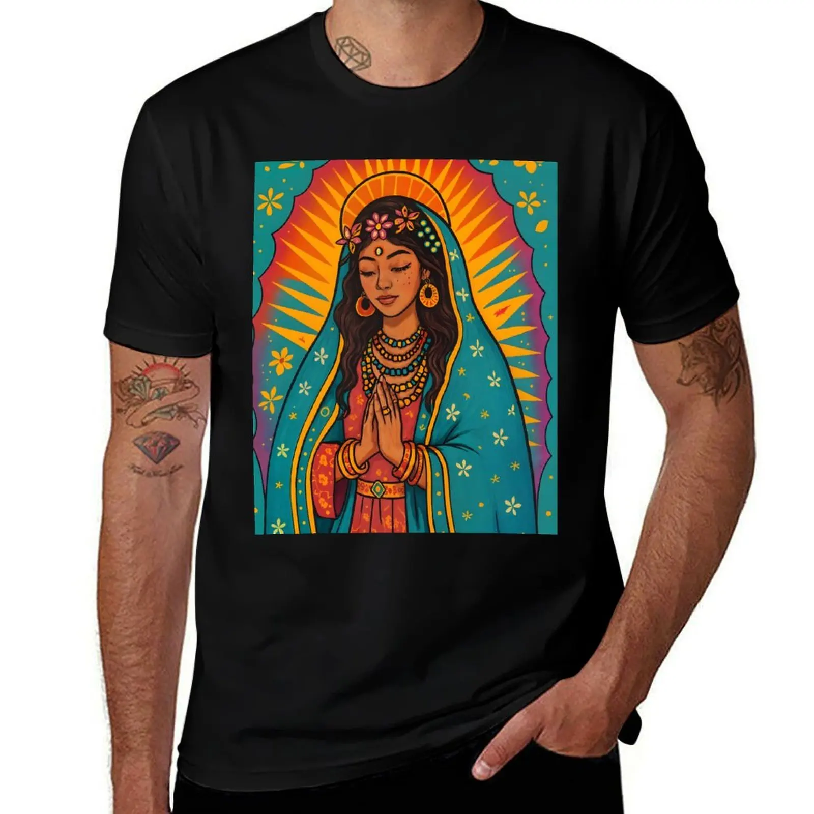 

Lady of Guadalupe T-Shirt shirts graphic tees gifts for boyfriend valentines boutique clothes shirts graphic tee men