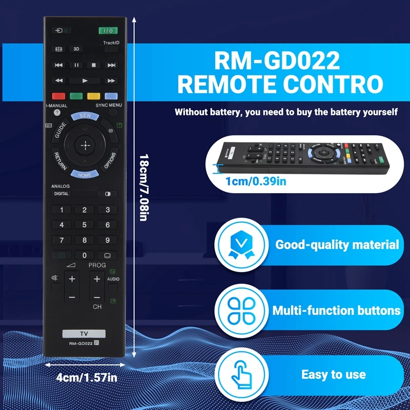 RM-GD022 Télécommande Pour Sony TV RM-GD022 RM-GD021 RM-GD020 RM-GD023