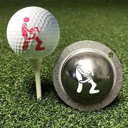 Golf Line Marker Lightweight Golf Ball Liner Mini DIY  Versatile Drawing Stainless Steel Golf Marker Ball Liner