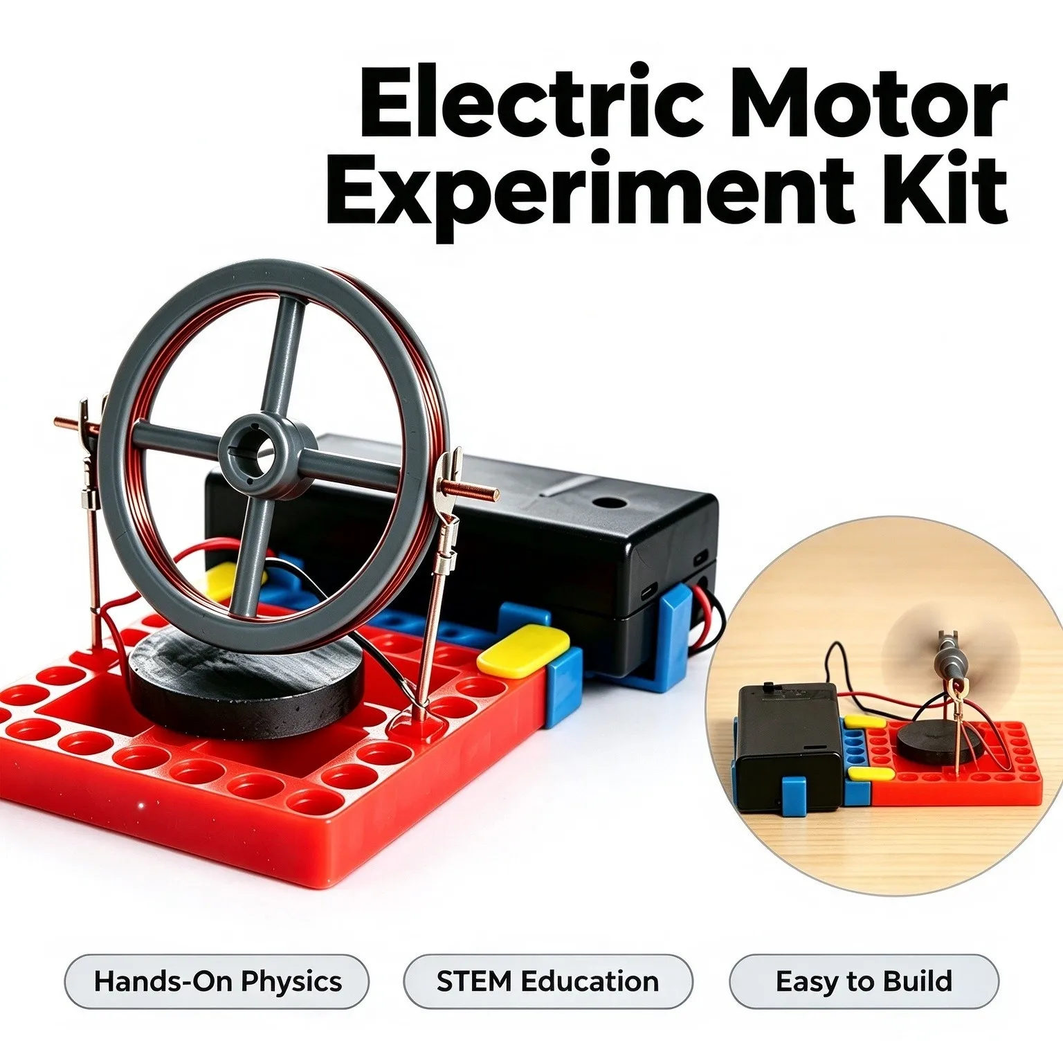 Electromagnetic Teaching Kit Self Made Electric Motors Models Physics Experiment Technology Invention DIY Toys For Teen Students