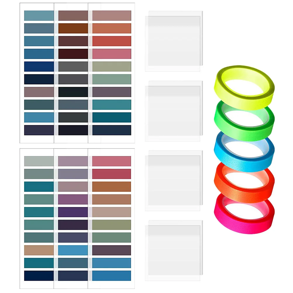 

1 комплект, 1 комплект наклеек с индексом, компактные липкие вкладки для маркеров страниц книги, школьных принадлежностей для дома, офиса, многофункционального чтения