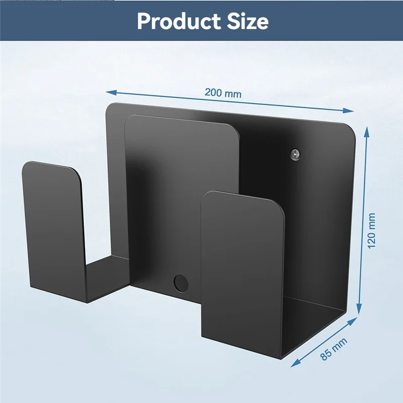 Compact Universal Wall Mount Stand For Laptop Dual Layer Design Versatile Holder And Shelf Organizer