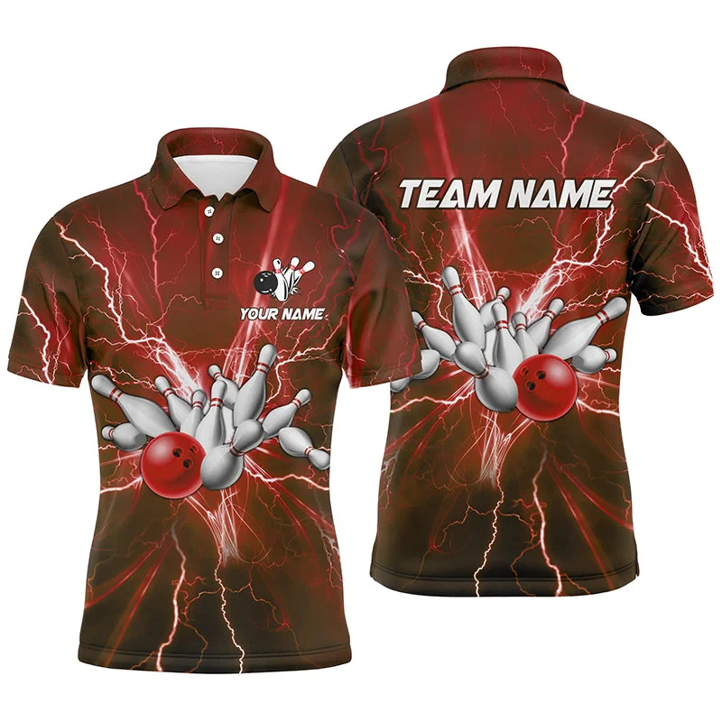 Trend Bowling 3D Printed Polo Shirts Summer Fashion Short Sleeve Lapel Button Mens Polo T Shirt Casual Oversized Sports Tees