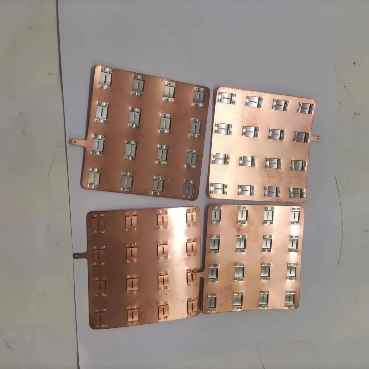 Imagem -03 - Plate Nickel 4s4p Cell Spacing 214 mm 03 mm Placa Composta de Cobre-níquel 50 Pcs Celcopper21700copper