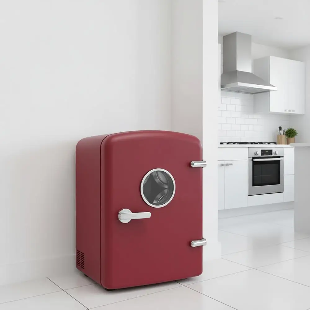 

Ретро-мини-радиоприемник портативный – идеально подходит для дома, офиса или общежития – с ручкой для переноски, питание от сети переменного/постоянного тока, для дома и автомобиля