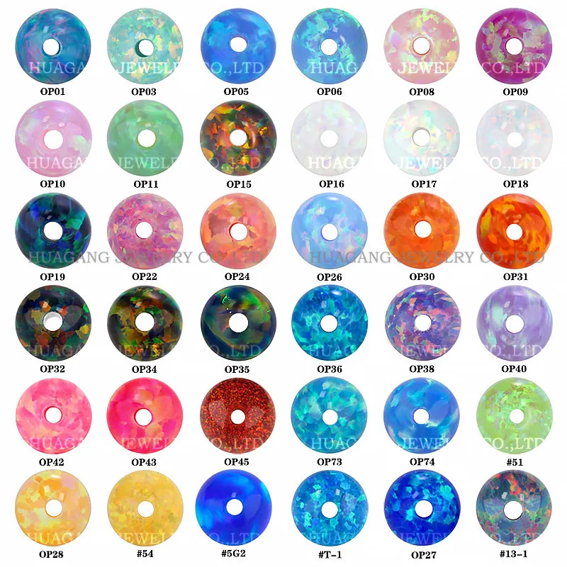 Customized Full hole Synthetic opal Lab Created stone beads Round Ball Mixed Color Bead Shaped gemstone Wholesale for Jewelry