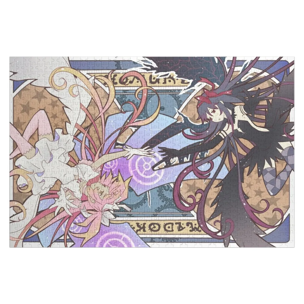 

Madoka & Homura Jigsaw Puzzle Personalized Gift Married Wooden Decor Paintings Puzzle