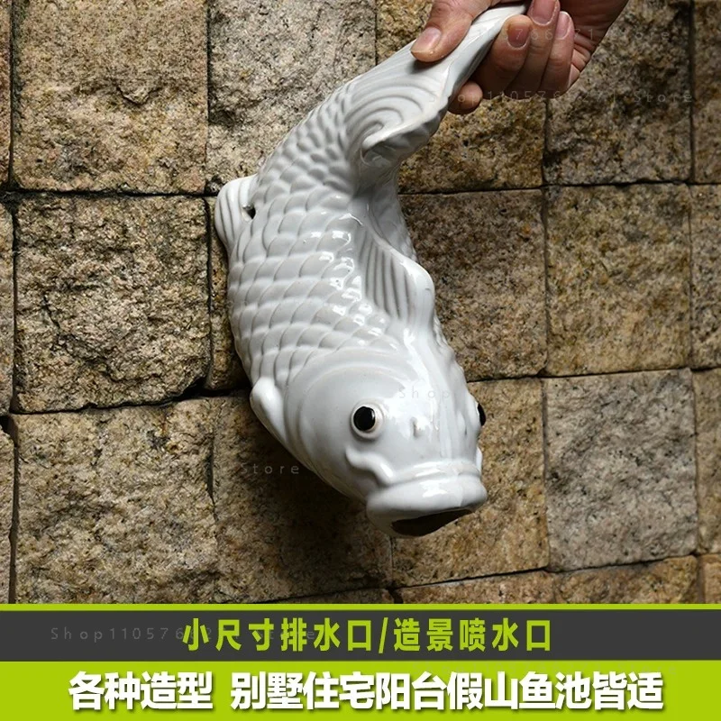 Water Outlet, Drain Outlet, Fish Mouth, Leak Outlet, Fish Head, Ceramic Rockery Water Features
