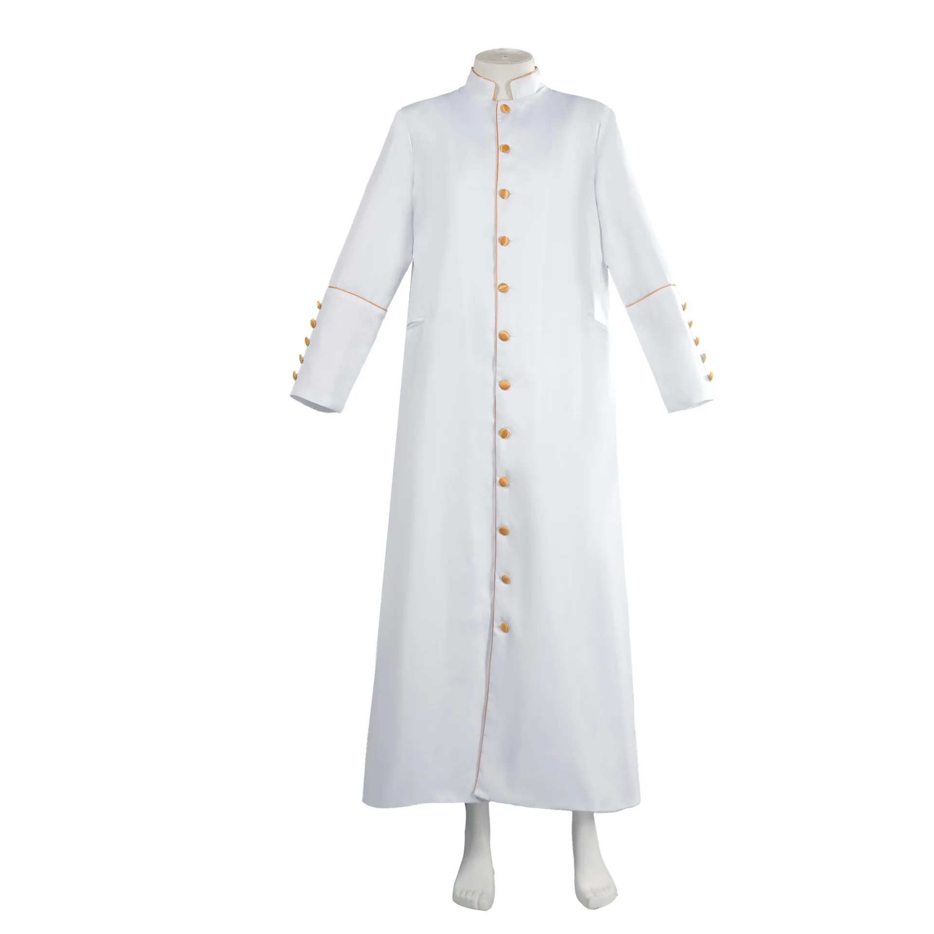 Men's Clergy Cassock Church Minister Robe Vestment for Pastor