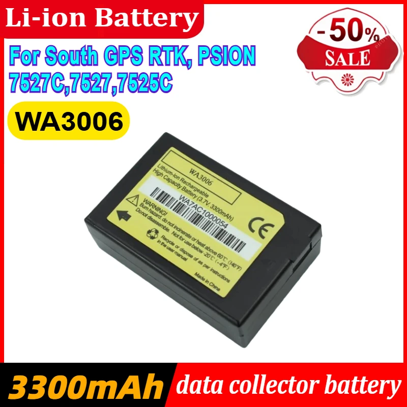 

3.7V WA3006 Battery for South GPS RTK, PSION 7527C,7527,7525C Accessories & Parts Rechargeable Batteries