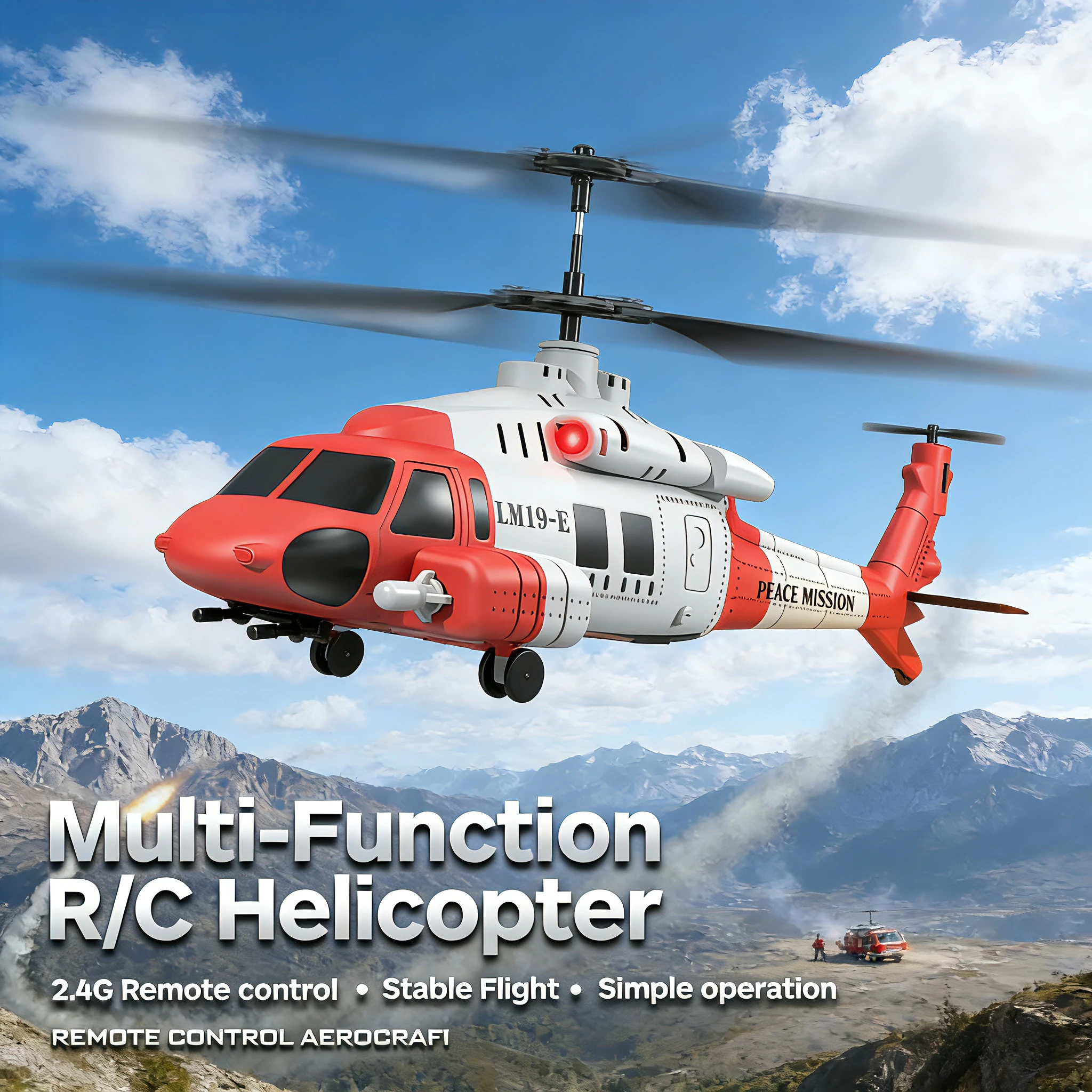 

The new product - the toy helicopter Black Eagle LM19-E3.5-axis, is equipped with a catapult device,fixed height,Boy's Gift.