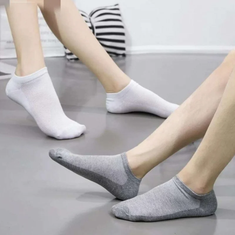 Men Women Short Ankle Sock Spring Summer Casual Soft Breathable Sports Socks High Quality Cotton Anti-Bacterial Boat Socks Male