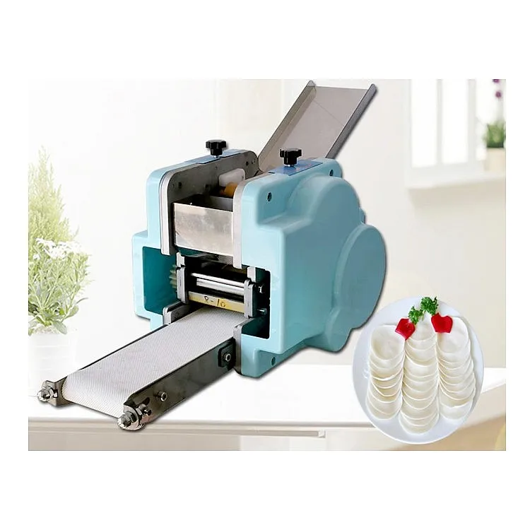 Small Round Square Gyoza Empanada Skin Making Dumpling Dough Wrapper Flour Tortilla Machine for Sale/dumpling Packing Machine