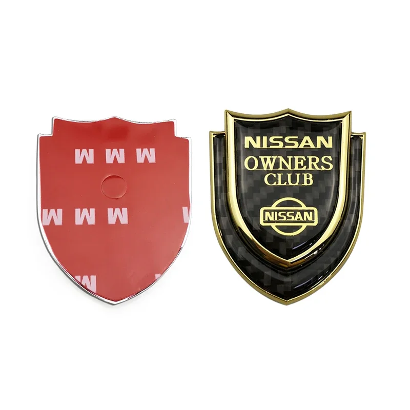 1pc Car Window Emblem Badge Sticker for Nissan Almera Qashqai J10 J11 Juke Note Versa Tiida X-Trail T32 Xterra Side Logo Styling