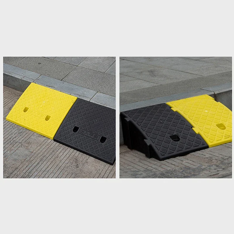 Car Wheel Driveway Ramps Portable Tires Curb Ramps Anti-Slip Threshold Ramp for Car Trailer Truck Bike Auto Accessories