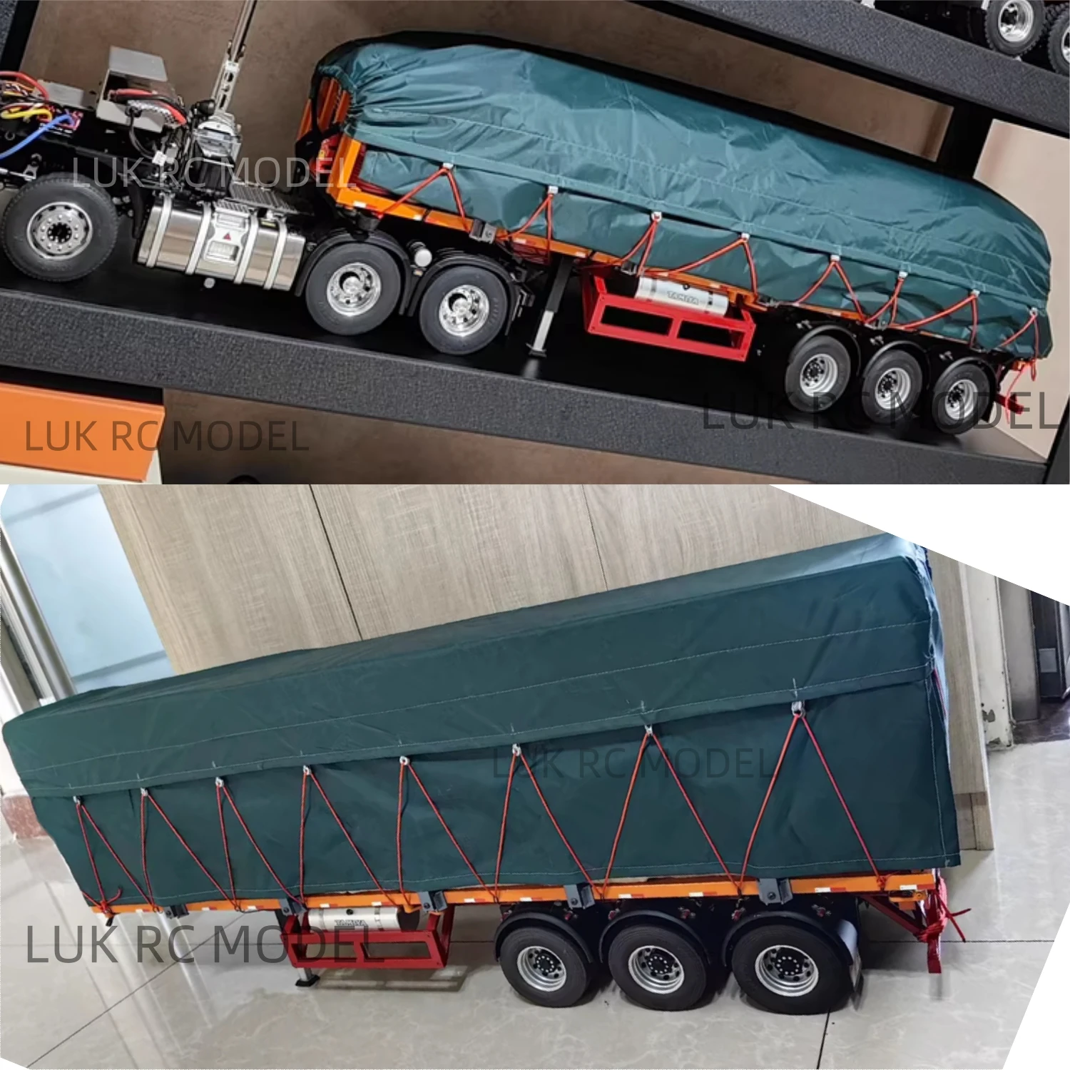 

1/14 Trailer Tarpaulin Tamiya Hydraulic Model Tipper Tractor Customized Size Dump Trailer Tipper DIY Parts Waterproof Fabric