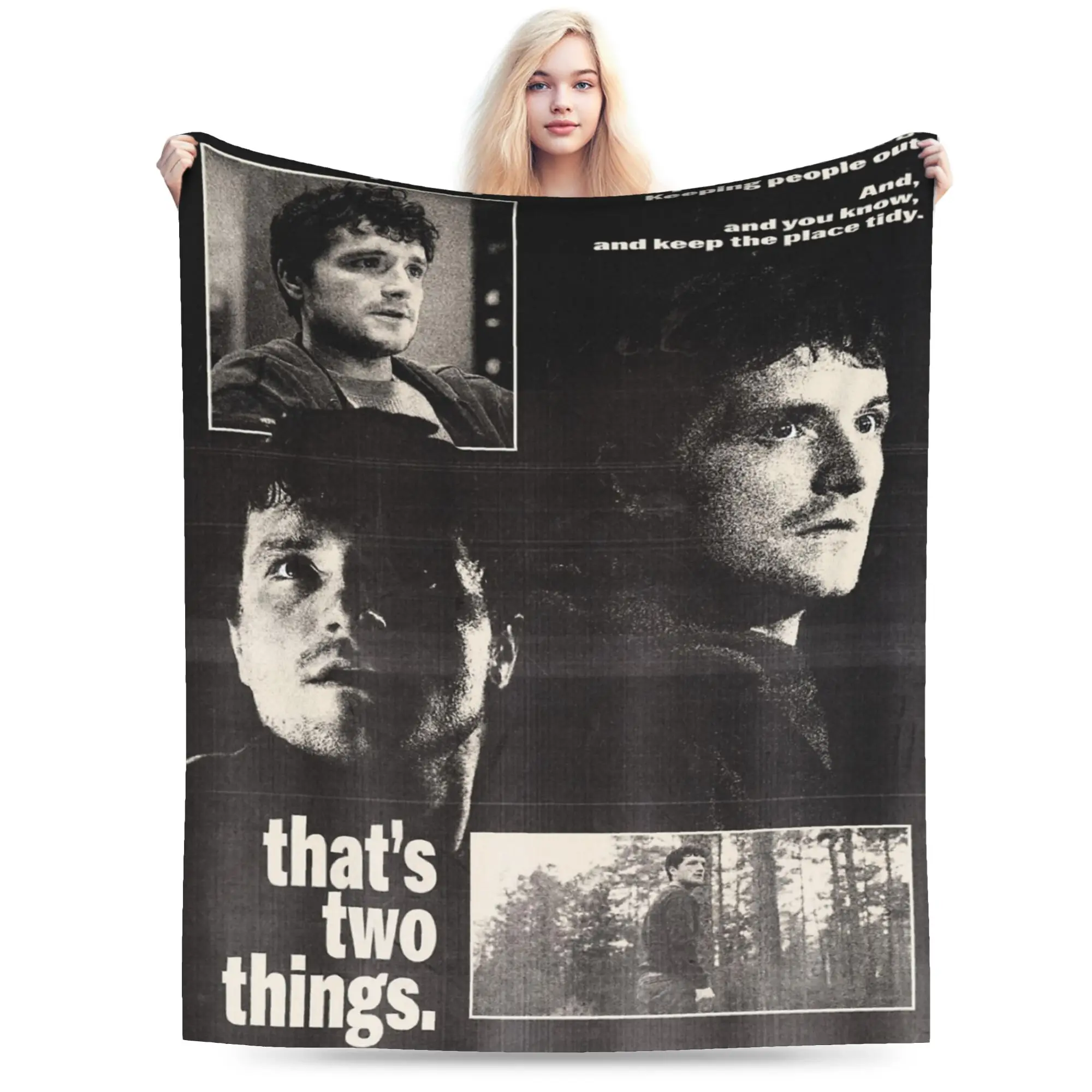 Josh Hutcherson  Stuff Blanket Super Soft Flannel Schmidt Movie Poster Throw Blanket Comfortable Bedspread