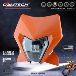 DSMTECH New 4 LED Headlight Headlamp For KTM For KTM EXC SXF XCW MX 2024 Motorcycle Dirt Bike MX Enduro Supermoto