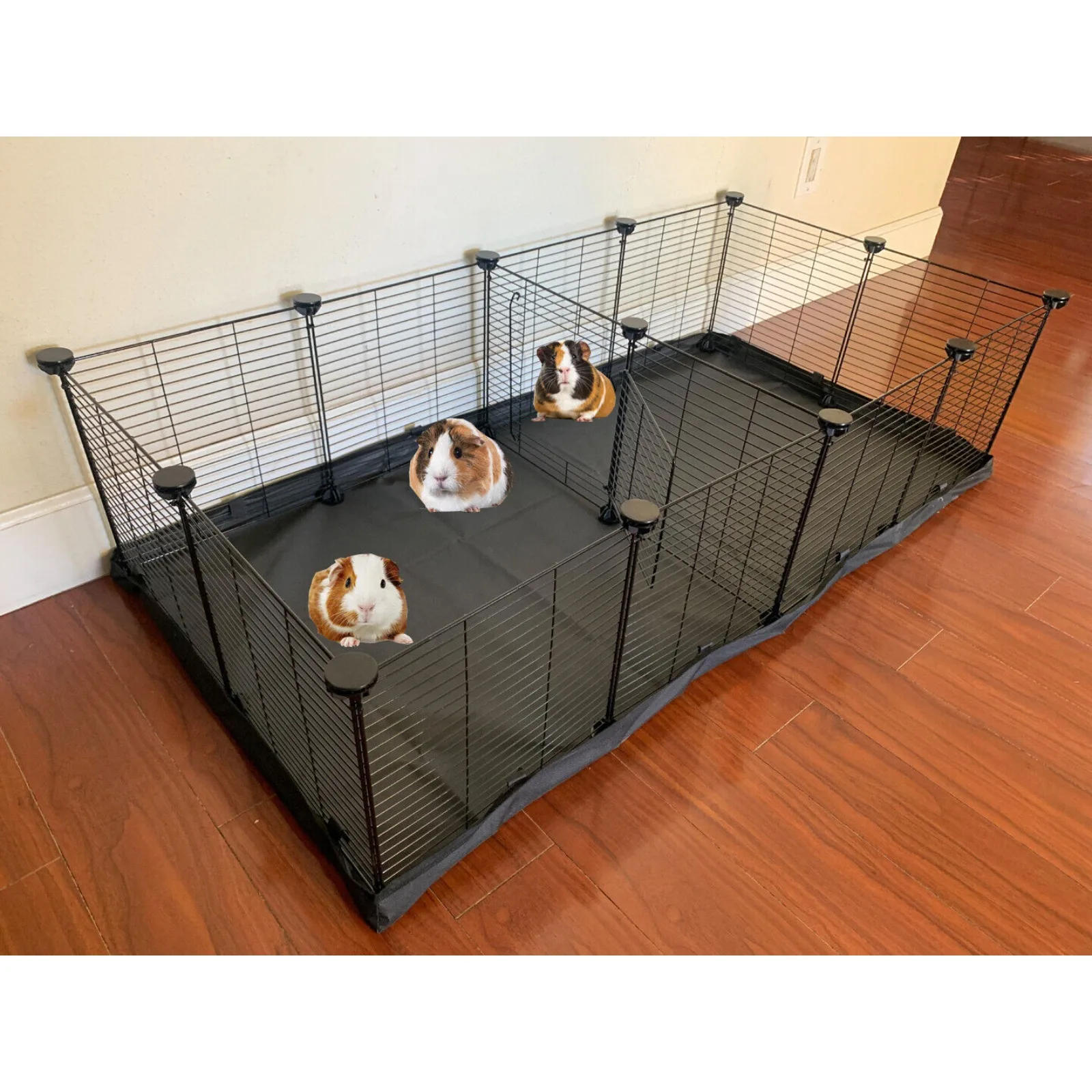 

X-LARGE Guinea Pig Enclosure Rabbit Center Divider Habitat With Canvas Bottom United States