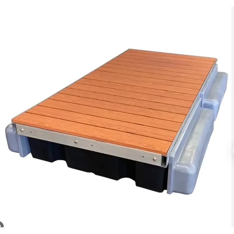 Top Quality Dock Aluminum Floating Pier Pontoon Floating Bridge Platform Wpc Decking
