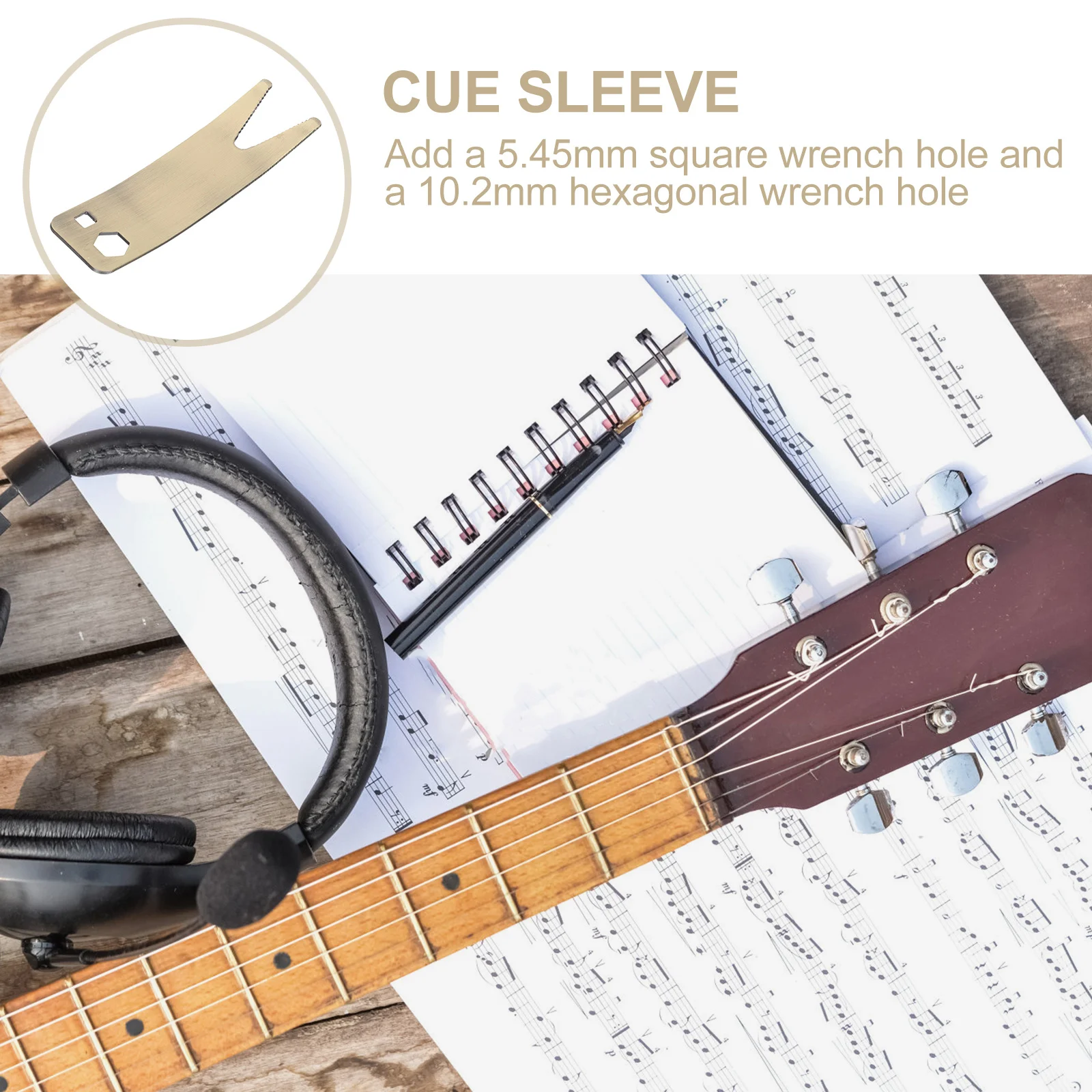 

Guitar Multi Spanner Stainless Steel Silver Bass Wrench Professional Guitar Repair Tool Tone Tuning Wrench Durable High Quality