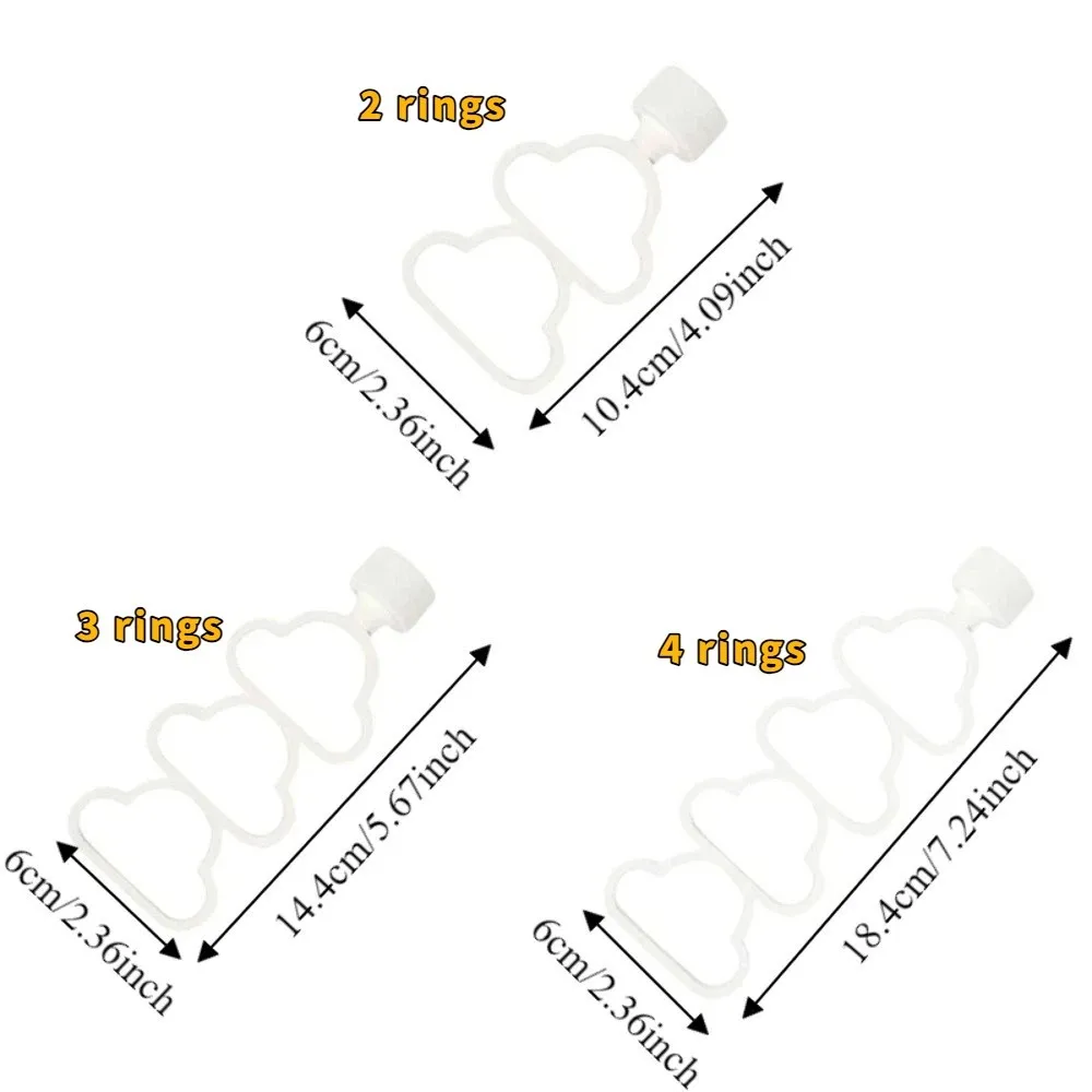 Picture 7: Enrichment Hanging Reptile Climbing Ring Plastic Cloud Shape 3-Ring Climber Multi-Level Exercise Snake Climbing Vivarium Cage